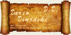 Dario Dinjaški vizit kartica
